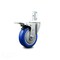 Service Caster 4 Inch Blue Poly Wheel Swivel 3/4 Inch Square Stem Caster with Total Lock Brake SCC-SQTTL20S414-PPUB-BLUE-34 - alternate 1